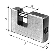 Immagine di LUCCHETTO PESANTE OTTONE