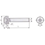 Immagine di VITE A TESTA BOMBATA ESAGONO INCASSATO BRUNITA filettatura a passo grosso